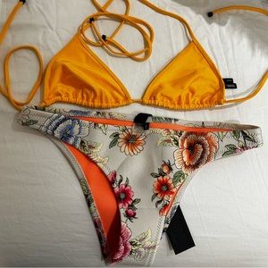 TRIANGL bikini NWT !!! Top Sz S and bottoms Sz M